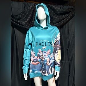 Philadelphia Eagles Personalized All-Over Print Hoodie - Jalen Hurts - NWOT